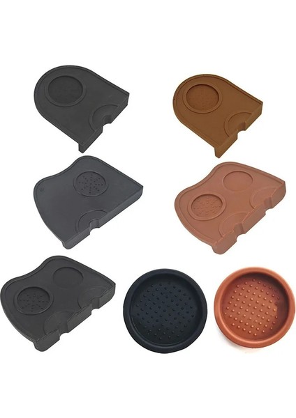 Siyah 12.5X14CM Stili Kaymaz Kahve Sabotaj Matı Espresso Pad Kahve Sıkıştırma Tutucu Sabotaj Kauçuk Köşe Ped Silikon Kahve Gereçleri Sıkıştırma Matı (Yurt Dışından) fırsatları