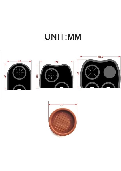 Siyah 12.5X14CM Stili Kaymaz Kahve Sabotaj Matı Espresso Pad Kahve Sıkıştırma Tutucu Sabotaj Kauçuk Köşe Ped Silikon Kahve Gereçleri Sıkıştırma Matı (Yurt Dışından) indirimleri