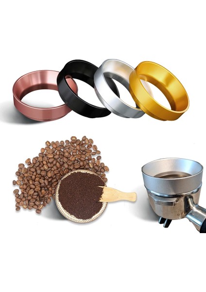 Gümüş Tarzı 58MM Espresso Dozaj Hunisi Alüminyum Kahve Tozu Dozaj Halkası Değiştirme Breville Delonghi Krups Profilter Yeni (Yurt Dışından)