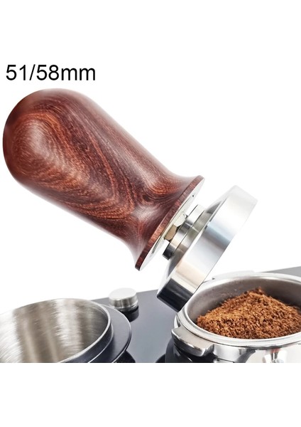 Black Tamper 58MM Style Calibrated Tamper Pressure For Cof And Espresso Mat Powder Hammer Tampers Portafilter Cof Ware Milk Cup (Yurt Dışından) fırsatları