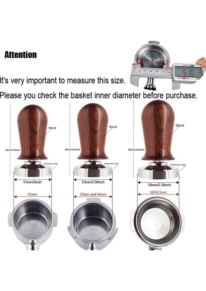 Black Tamper 58MM Style Calibrated Tamper Pressure For Cof And Espresso Mat Powder Hammer Tampers Portafilter Cof Ware Milk Cup (Yurt Dışından) indirimleri