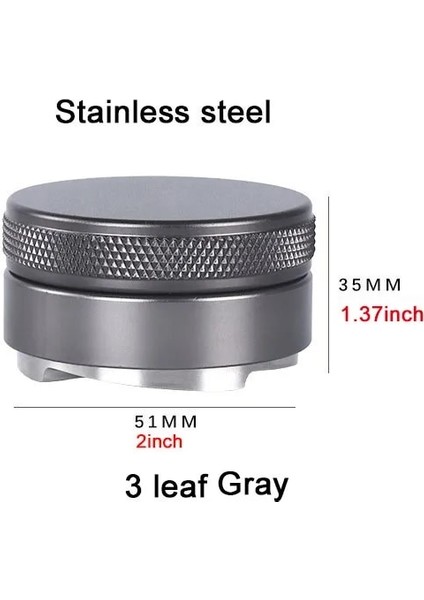 51MM Gri Alaşım Stili 304 Paslanmaz Çelik Kahve Sabotaj Kahve Distribütörü Kahve Tozu Çekiç Özelleştirilmiş Kahve Gereçleri Kahve Sabotajları (Yurt Dışından)