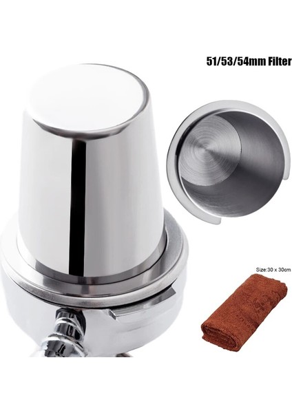 Şerit Kupa Havlu Stili 120ML Paslanmaz Çelik Kahve Dozaj Fincan Toz Besleyici Parça Gümüş Kahve Değirmeni Dozaj Fincan Espresso Makinesi Için Uygun (Yurt Dışından) fiyatları
