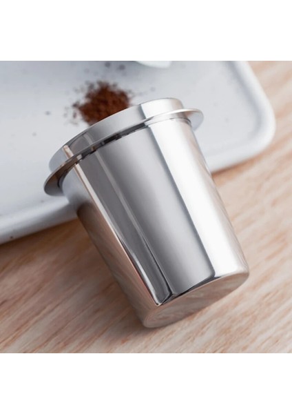 Şerit Kupa Havlu Stili 120ML Paslanmaz Çelik Kahve Dozaj Fincan Toz Besleyici Parça Gümüş Kahve Değirmeni Dozaj Fincan Espresso Makinesi Için Uygun (Yurt Dışından) indirimleri