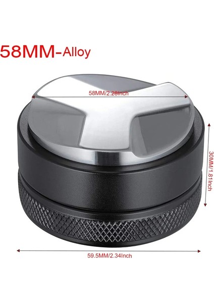 Alaşım 58MM Tarzı Kahve Sabotaj Cafe Sabotaj Standı Basın Espresso Kahve Makinesi Çift Kahve Mat Iğne Barista Aksesuarları (Yurt Dışından)