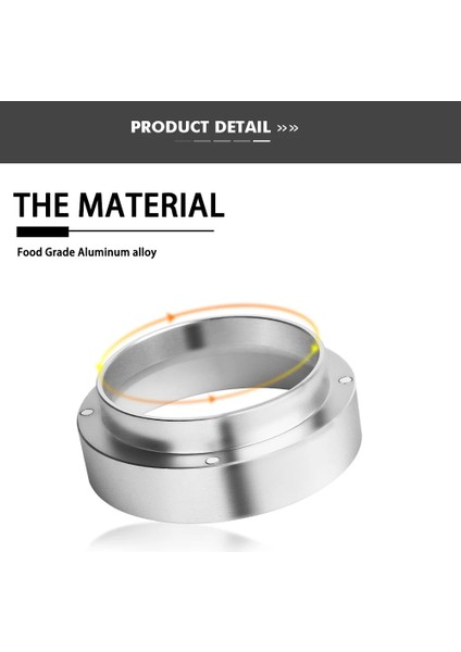Resim Stili Olarak 53MM 1 Adet Alüminyum Idr Akıllı Dozaj Halkası Bira Kase Kahve Tozu Espresso Barista Barista Aracı Barista Huni Portafil (Yurt Dışından) fırsatları