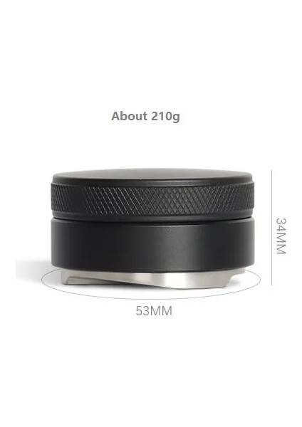 3-Angeld Tamper 53 Stili mm Kahve Sabotaj 3 Açılı Eğim Dağıtıcı Çekiç Paslanmaz Çelik Ayarlanabilir Espresso Makinesi Portafilter Barista Araçları (Yurt Dışından)