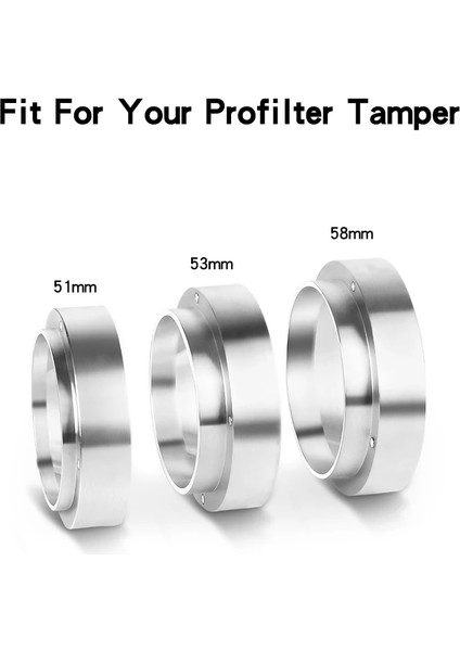 Bordo Tarzı 51MM 1 Adet Alüminyum Idr Akıllı Dozaj Halkası Bira Kase Kahve Tozu Espresso Barista Barista Aracı Barista Huni Portafil (Yurt Dışından) modelleri