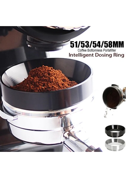 Şerit Yüzük 58MM Tarzı Bira Kupa Kahve Tozu Aracı Için Alüminyum Akıllı Dozaj Halkası, Kahve Filtresi Sabotaj Için Espresso Barista (Yurt Dışından) indirimleri
