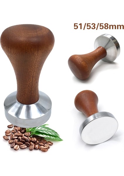 53CM Tarzı mm Espresso Kahve Sabotaj Alüminyum Cafe Distribütörü Toz Fasulye Basın Çekiç Barista Aksesuarları Için Ahşap Saplı (Yurt Dışından) indirimleri