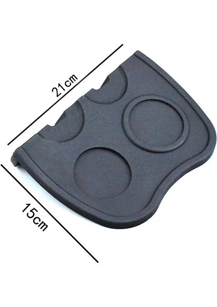 Çift Siyah Mat Stili Espresso mm Kahve Sabotaj Mat Yüksek Li Silikon Kauçuk Kurcalama Köşe Mat Kahve Makinesi (Yurt Dışından)