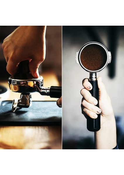 Dalbergia Iplik Stili 58 mm Espress Kahve Tamper, Paslanmaz Çelik Düz ve Dalgalı Taban (Yurt Dışından)