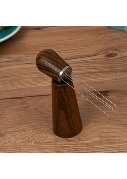 1 Takım Stili Ahşap Saplı Iğneli Kahve Sabotaj Espresso Kahve Karıştırıcı Paslanmaz Çelik Kahve Tamper Distribütör Espresso Dağıtım (Yurt Dışından) fiyatları