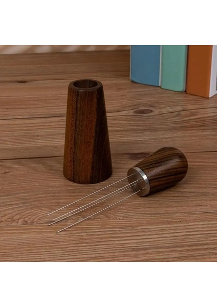 1 Takım Stili Ahşap Saplı Iğneli Kahve Sabotaj Espresso Kahve Karıştırıcı Paslanmaz Çelik Kahve Tamper Distribütör Espresso Dağıtım (Yurt Dışından) modelleri
