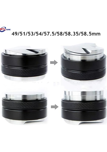 Ceviz Düz Stil 51 mm mm Çift Kafa Kahve Dağıtıcı Espresso Sabotaj Ayarlanabilir Öğütücü Sabotaj Köşe Kahve Dağıtıcı 디스트리뷰터 (Yurt Dışından) fiyatları