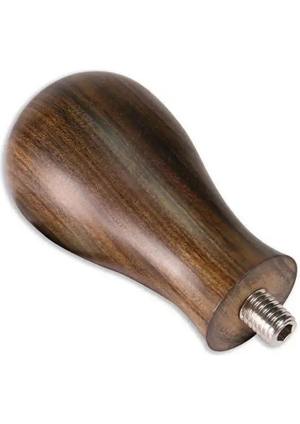 Sadece Ahşap Sap Stili 53 mm Kahve Sabotaj Ahşap Kahve Tozu Çekiç Paslanmaz Çelik Düz Taban Kahve Aksesuarları (Yurt Dışından)