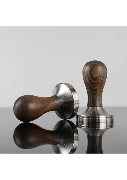 Sadece Ahşap Sap Stili 53 mm Kahve Sabotaj Ahşap Kahve Tozu Çekiç Paslanmaz Çelik Düz Taban Kahve Aksesuarları (Yurt Dışından) modelleri