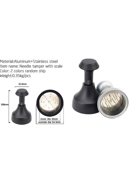 Siyah Stil 54MM Alüminyum Idr Akıllı Dozaj Halkası Bira Kase Kahve Tozu Espresso Barista Aracı Profilter Kahve Sabotaj Için (Yurt Dışından)