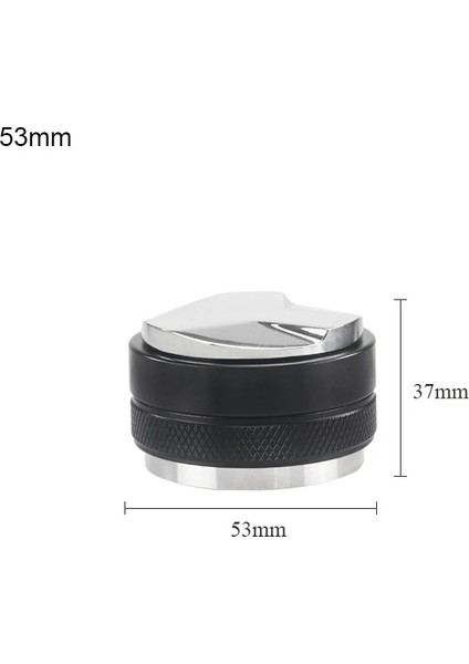 Base 53MM Style Espresso mm Adjustable Dual Head Cof Leveler & Tamper Espresso Cof Powder Hammer For Portafilter Manual (Yurt Dışından)