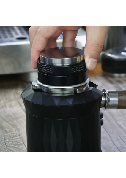 Base 53MM Style Espresso mm Adjustable Dual Head Cof Leveler & Tamper Espresso Cof Powder Hammer For Portafilter Manual (Yurt Dışından)
