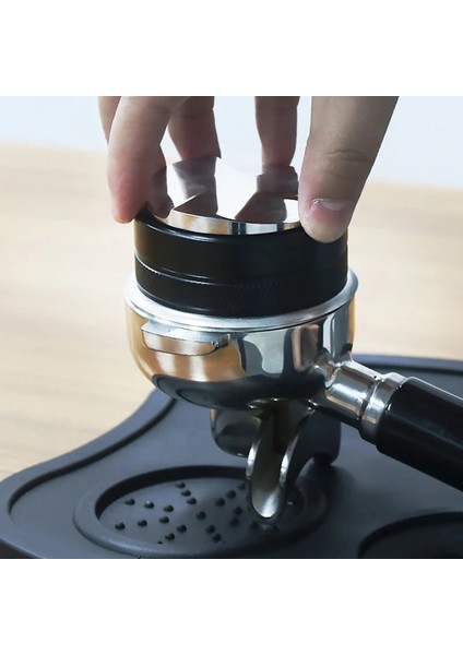 Base 53MM Style Espresso mm Adjustable Dual Head Cof Leveler & Tamper Espresso Cof Powder Hammer For Portafilter Manual (Yurt Dışından)