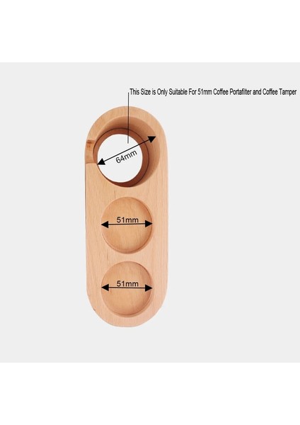 Xın Dış Müdahale 51MM Stili mm Ahşap Espresso Sabotaj Mat Standı Kahve Sabotaj Makinesi Kahve Gereçleri Destek Tabanı Raf Aksesuarları (Yurt Dışından) fırsatları