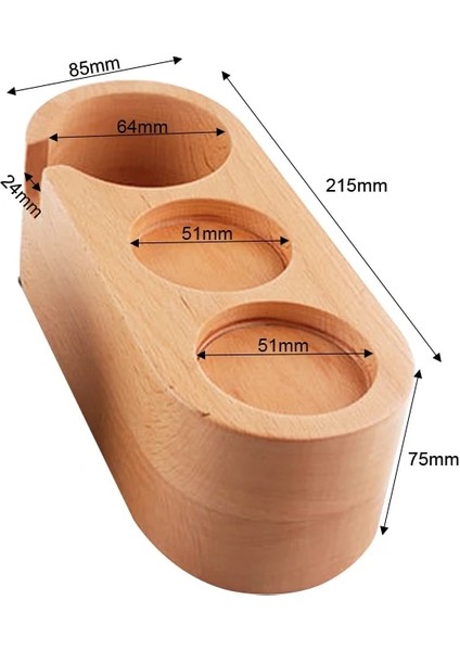 Xın Dış Müdahale 51MM Stili mm Ahşap Espresso Sabotaj Mat Standı Kahve Sabotaj Makinesi Kahve Gereçleri Destek Tabanı Raf Aksesuarları (Yurt Dışından) indirimleri