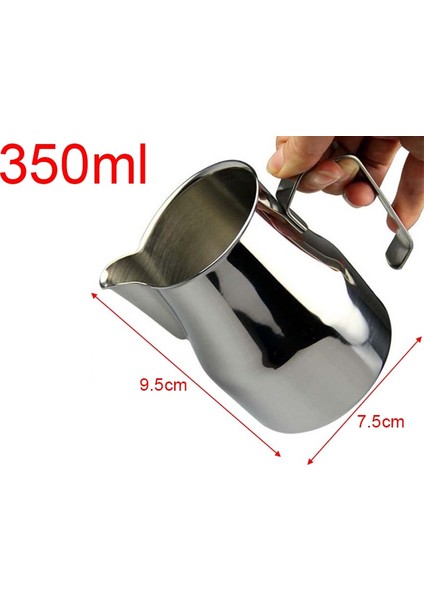 Jıan 350ML Süt Bardağı Stili Kahve Sabotaj Paslanmaz Çelik Esneklik Ayarlanabilir Basınç Sabotaj Çekiç Kahve Gereçleri Portafilter Kahve Aksesuarları (Yurt Dışından)