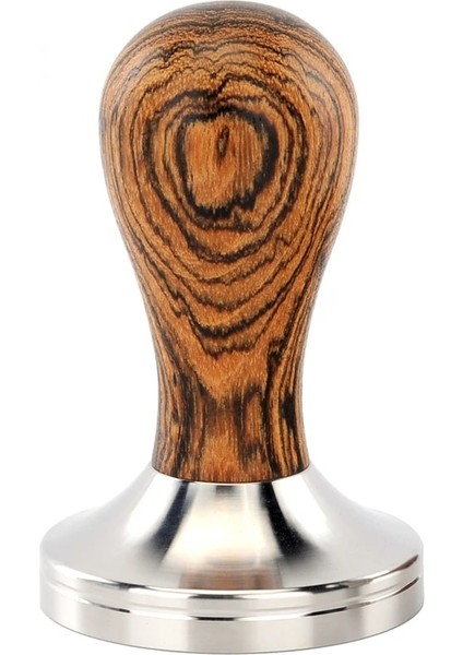 Altın Sandal Ağacı Stili 53 mm Kahve Sabotaj Altın Sandal Ağacı Sap 304 Paslanmaz Çelik Kahve Tozu Çekiç Espresso Cafe Araçları Barista (Yurt Dışından)