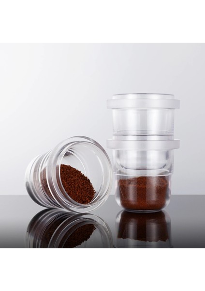 Koyu Haki Stili Kahve Dozajlama Kupası Toz Besleyici Parçası Espresso Öğütücü Makinesi Kahve Koklama Kupa Kolay Depolama Barista Araçları (Yurt Dışından) modelleri