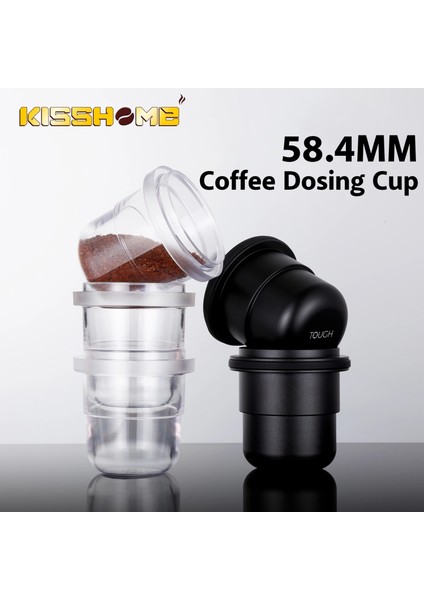 Koyu Haki Stili Kahve Dozajlama Kupası Toz Besleyici Parçası Espresso Öğütücü Makinesi Kahve Koklama Kupa Kolay Depolama Barista Araçları (Yurt Dışından) indirimleri