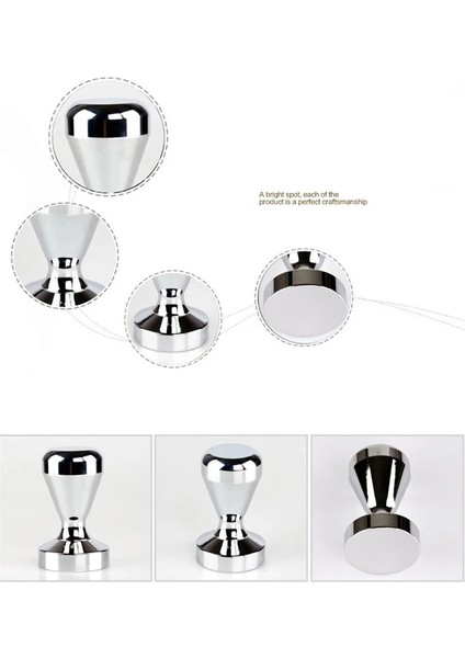 Wbian 51MM Stili Alüminyum Alaşımlı Amper El Yapımı Kahve Sıkıştırılmış Toz Çekiç Espresso Makinesi Cafe Barista Araçları Makine Aksesuarları (Yurt Dışından)