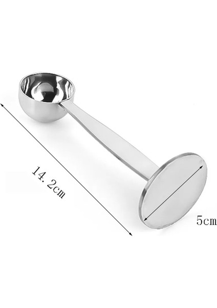 Gümüş Tarzı 304 Paslanmaz Çelik Kahve Sabotaj Espresso Kahve Sabotaj Ölçüm Kaşığı ile Kahve Tozu Basın Barista Sabotaj Aracı (Yurt Dışından) fırsatları