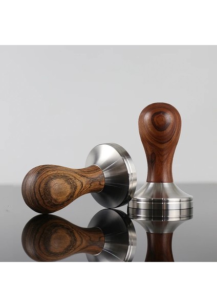 Menekşe Tarzı 49MM Kahve Sabotaj Ahşap Kahve Tozu Çekiç Paslanmaz Çelik Düz Taban Kahve Aksesuarları (Yurt Dışından) fiyatları