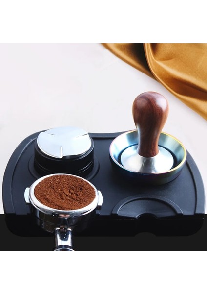 Siyah Beden M Tarzı Espresso Kahve Sabotaj Mat Yivli Kahve Kurcalama Köşe Mat Pad Kaymaz Gıda Güvenli Silikon Kauçuk Cof Ware Tamping Mat (Yurt Dışından) modelleri