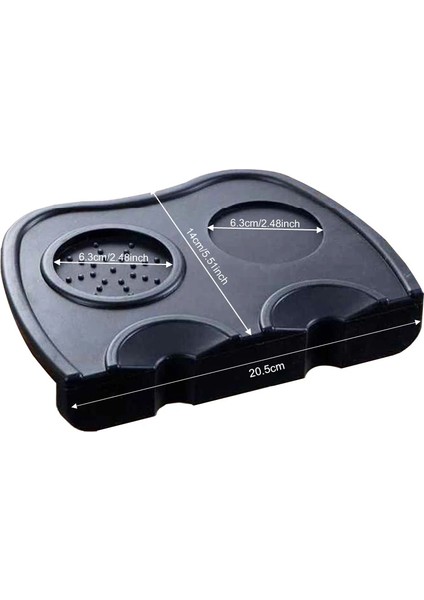 Çift Mat Stili Paslanmaz Çelik Kahve Tozu Sabotaj Çekiç 3 Açılı Tamperler Çift Mat Portafilter 350ML Sürahi Dozaj Halkası (Yurt Dışından)