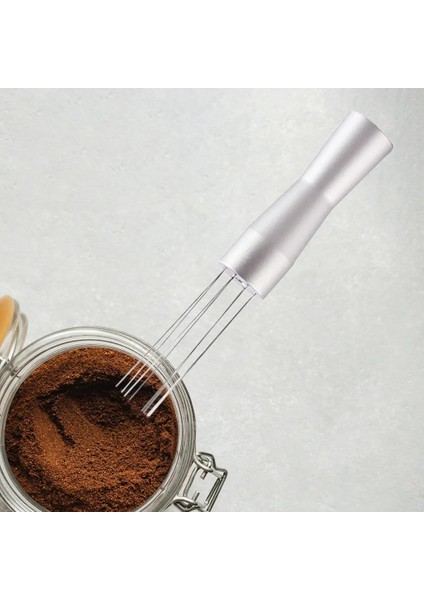 Gümüş Tarzı Needle Of Tamper Distribütör Espresso Karıştırıcı Dağıtım Aracı, 2X13.5CM (Yurt Dışından)