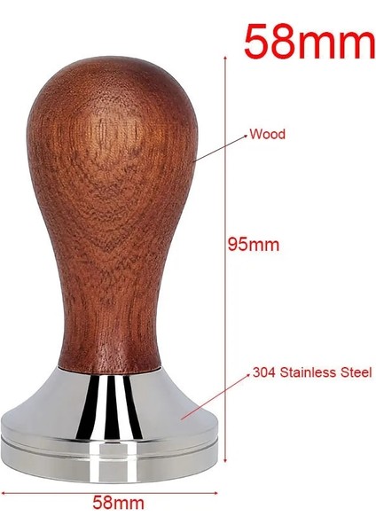 58 mm Düz Dış Müdahale Stili Kahve Sabotaj Gülağacı Kahve Tozu Sabotaj Makinesi Distribütör Kahve Tozu Çekiç Kahve Gereçleri Aksesuarları (Yurt Dışından)