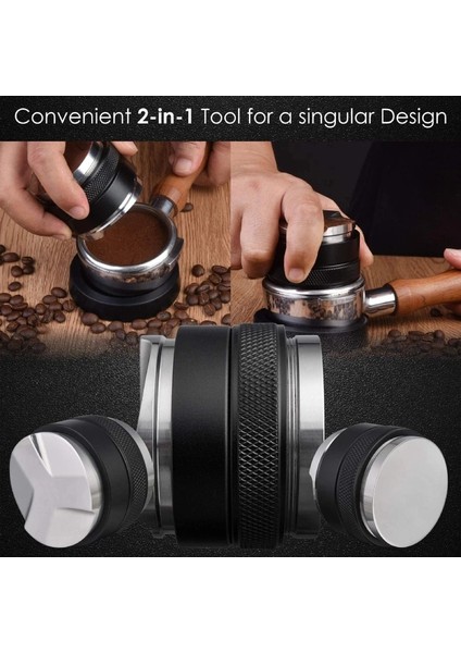 Çoklu Stil Mlıa mm Kahve Dağıtıcı ve Kurcalama, Çift Kafa Kahve Düzleştirici Uyar, Ayarlanabilir Derinlik - Profesyonel Espresso El Kurcalamaları (Yurt Dışından) indirimleri