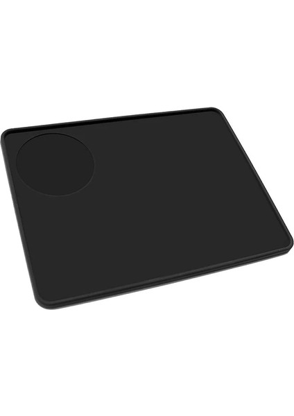 20CM x 15CM Stili Gıda Sınıfı Silikon Kauçuk Espresso Mat 8 Inç x 6 Inç (20CM x 15CM), Kahve Sabotaj Mat, Siyah (Yurt Dışından)