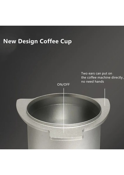 Gümüş Tarzı 53MM Kahve Dozaj Fincan Öğütücü Koklama Kupa Toz Besleyici Brevillesage Portafilter Barista Araçları Için (Yurt Dışından) fiyatları