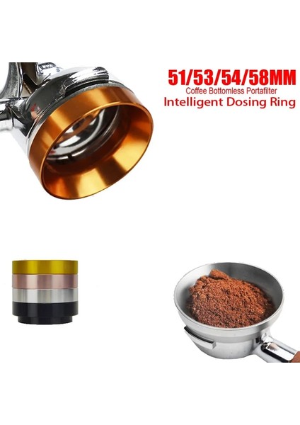 Şerit Dozaj Halkası Stili 51 mm Alüminyum Akıllı Dozaj Halkası Kase Kahve Tozu Espresso Barista Aracı mm Profilter Kahve Sabotaj Için (Yurt Dışından) fırsatları