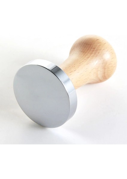 Tamper Mat Stili 53 mm Espress Kahve Tamper, Paslanmaz Çelik Düz ve Dalgalı Taban (Yurt Dışından)