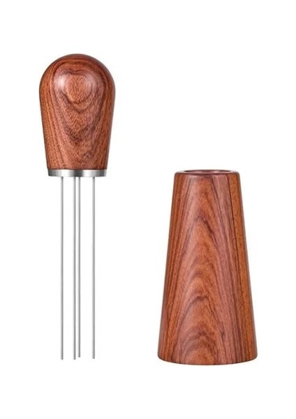 Siyah Gül Ahşap Stili Masif Ahşap Saplı Iğne Kahve Sabotaj Distribütörü Leveler Aracı Barista Için Iğne Tipi Kahve Tozu Distribütörü (Yurt Dışından) indirimleri