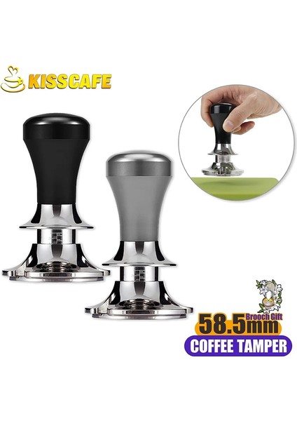 Bej Tarzı Ayarlanabilir Kahve Sabotaj Sabit Basınç Espresso Dağıtıcı Paslanmaz Çelik Kuvvet Toz Çekiç Barista Aksesuarları (Yurt Dışından) indirimleri