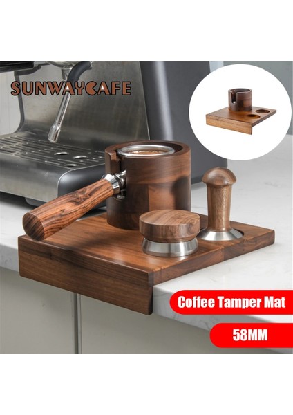 58 mm Tarzı 58MM Ahşap Kahve Filtre Sabotaj Tutucu Espresso Sabotaj Mat Standı Kahve Makinesi Destek Tabanı Raf Kahve Aksesuarları Barista Için (Yurt Dışından) fırsatları