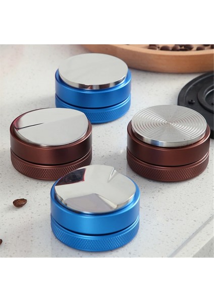 Ordu Yeşili Tarzı 58,3 mm .3mm Ayarlanabilir Paslanmaz Çelik Kahve Espresso Sabotaj Macaron Dışbükey Üç Açılı Eğim Taban Dağıtım Araçları (Yurt Dışından) modelleri