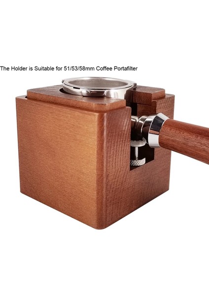 Ahşap Tutucu Stili Kahve Tutucu Taban Standı mm Kahve Portafilter Filtre Barista Aksesuarları Kahve Filtreleri Distribütör Dış Müdahale Mat (Yurt Dışından)