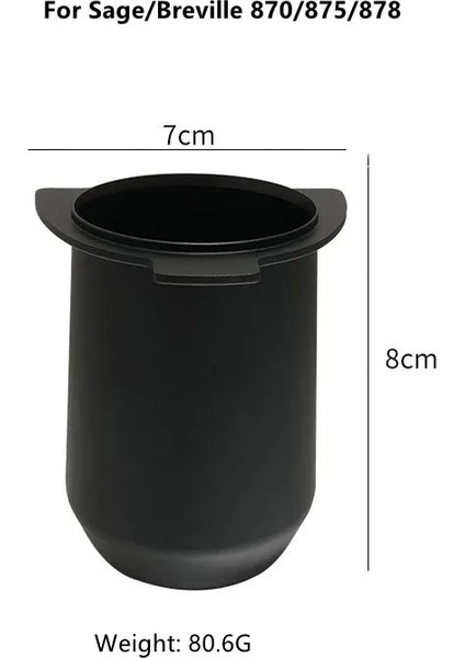 Gümüş Tarzı 53MM Kahve Dozaj Fincan Öğütücü Koklama Kupa Toz Besleyici Brevillesage Portafilter Barista Araçları Için (Yurt Dışından) fırsatları