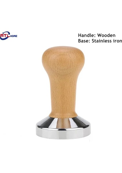 Kayın Sapı Ahşap Stili 58 mm mm Kahve Distribütörü Kalibre Edilmiş Basınç Sabotaj Tozu Çekiç Barista Espresso Makinesi Araçları Cafe Aksesuarları (Yurt Dışından)